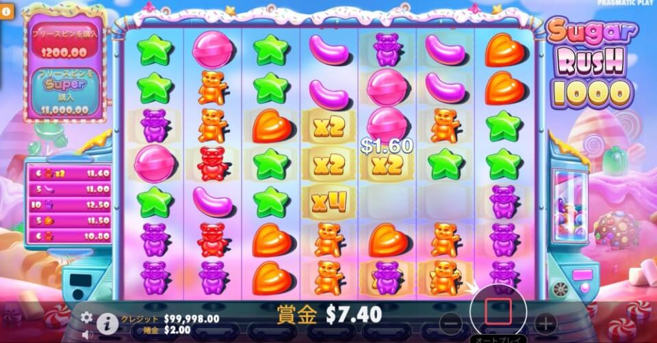 ボーナス購入スロット|シュガーラッシュ1000
